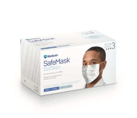 SAFEMASK SOFSKIN EARLOOP MASKS 95% BFE LEVEL 1 & 3