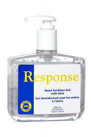RESPONSE HAND SANITIZER GEL WITH PUMP /CASE
